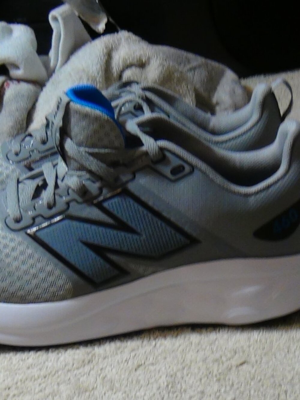 Mens New Balance 460 v4 Running Shoes Course Size 8 Grey Blue - Picture 5 of 14